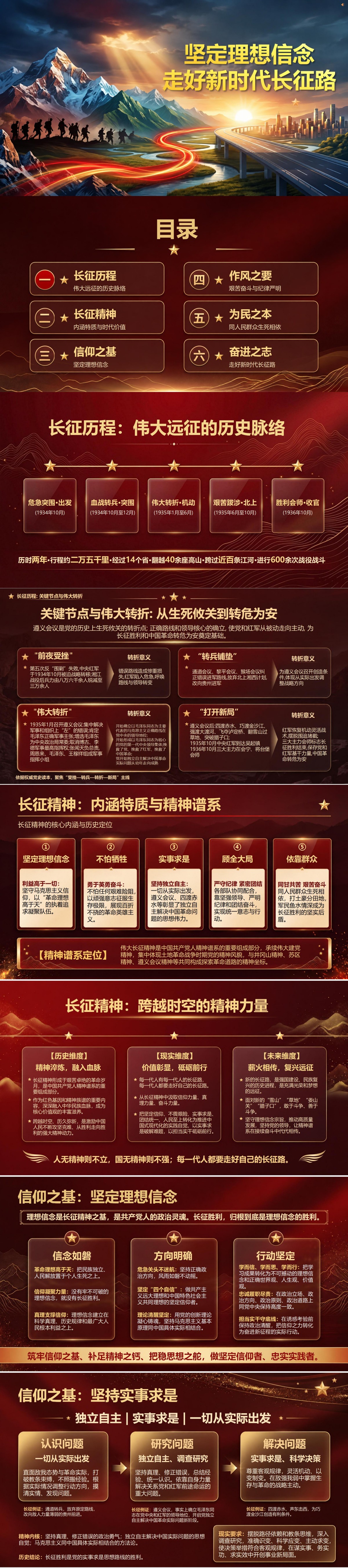 赓续长征精神PPT：坚定理想信念走好新时代长征路｜课件+讲稿封面图1