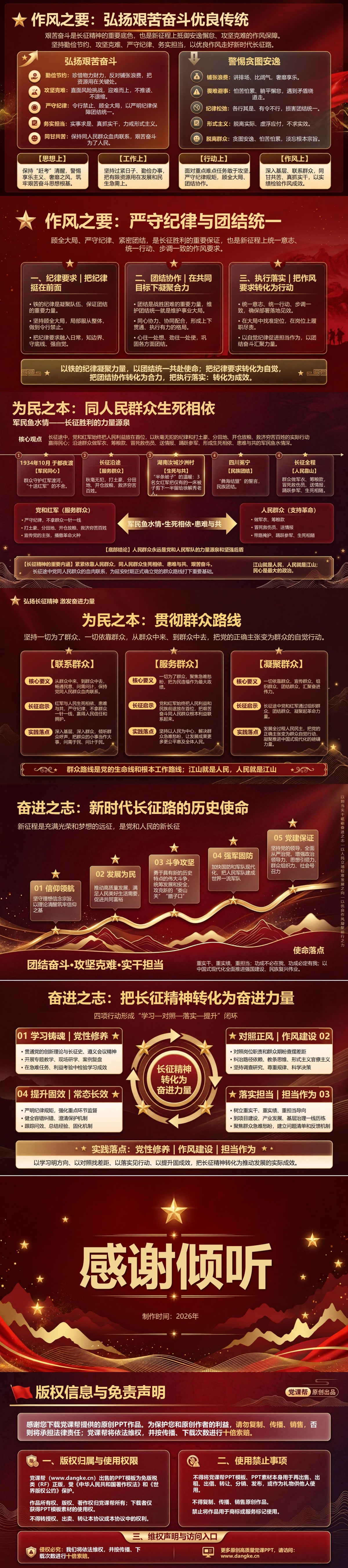 赓续长征精神PPT：坚定理想信念走好新时代长征路｜课件+讲稿内容预览2