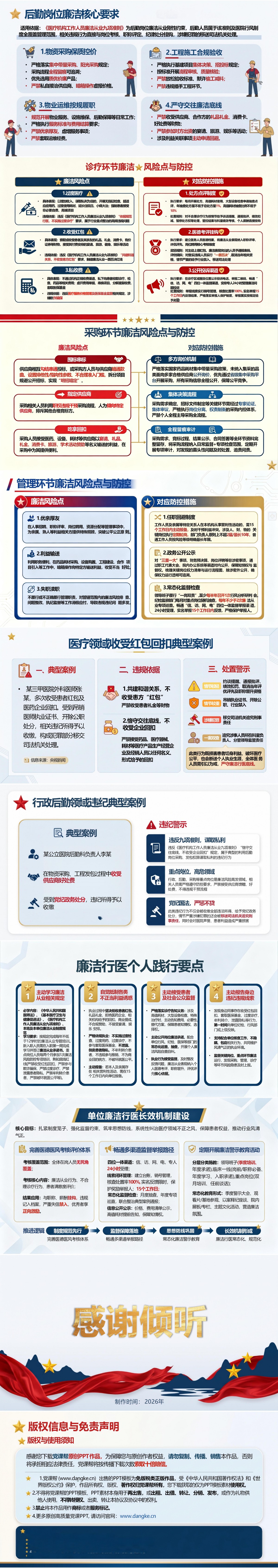 医院廉洁行医党课PPT：严守廉洁行医底线 守护患者权益｜课件+讲稿内容预览2