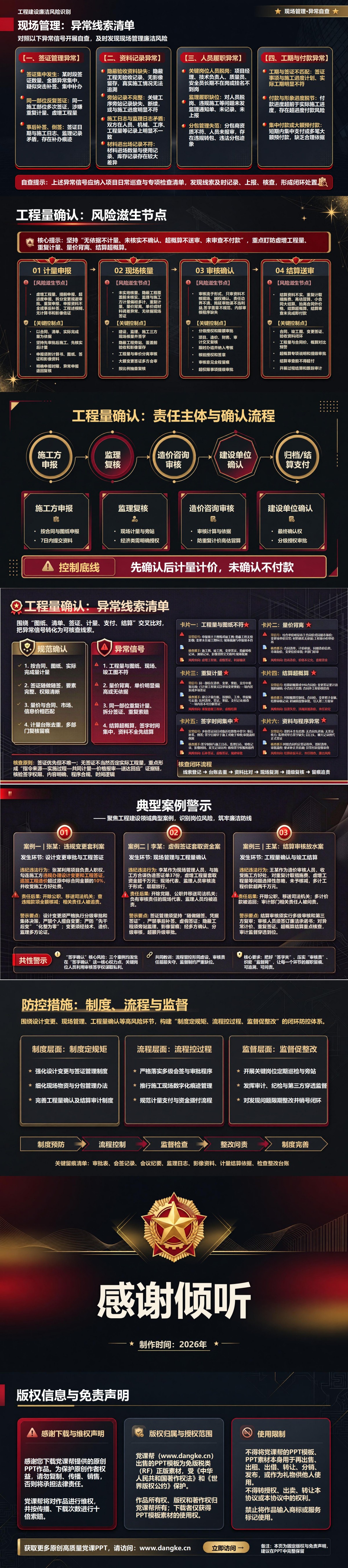 工程建设廉洁风险点PPT：识别设计与施工管理中的关键风险｜课件+讲稿内容预览2